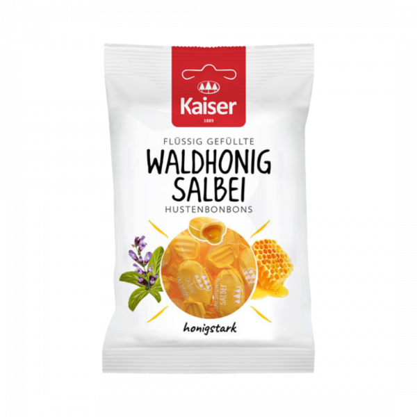 Kaiser Waldhonig-Salbei, Hustenbonbons gefüllt mit Honig, 90g